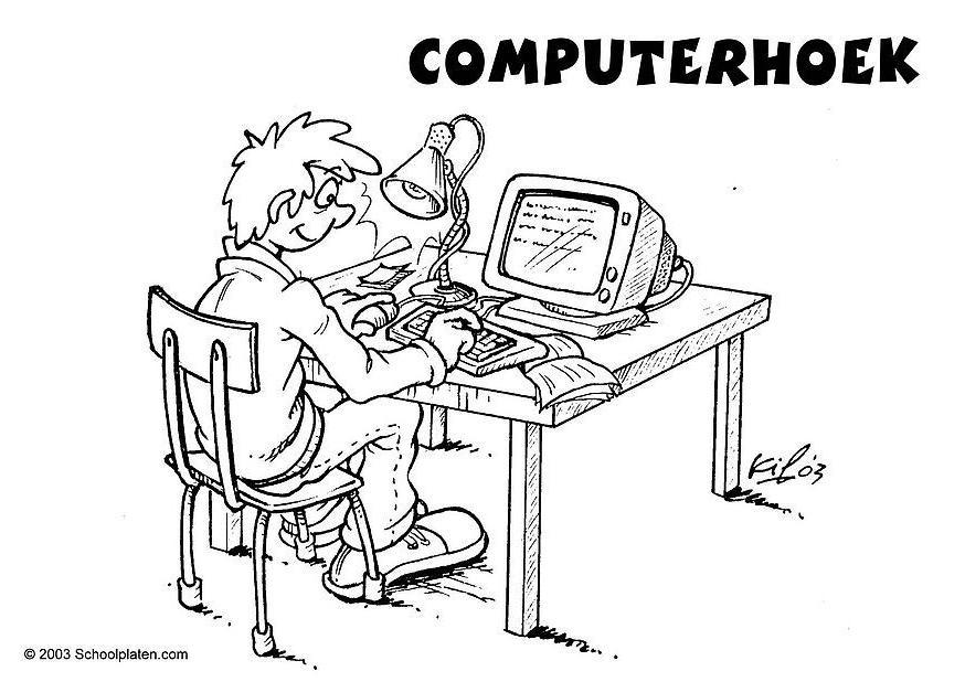 Dibujo para colorear Area de informA¡tica